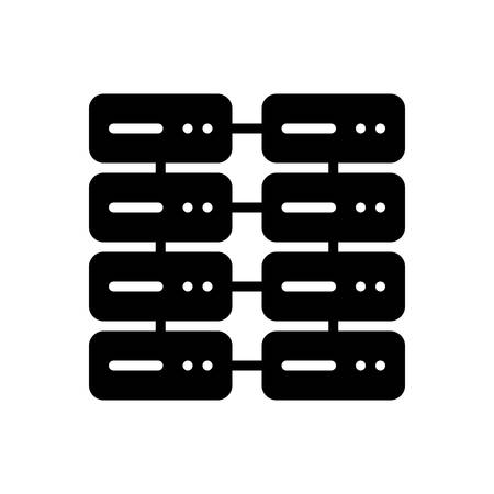 Icon for database interconnected,databaseのイラスト素材