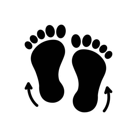 Icon for footprints direction sketch,footprintsのイラスト素材