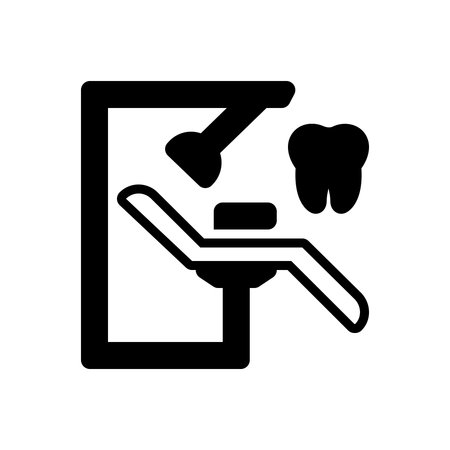 Icon for dentist chair,orthodonticsのイラスト素材