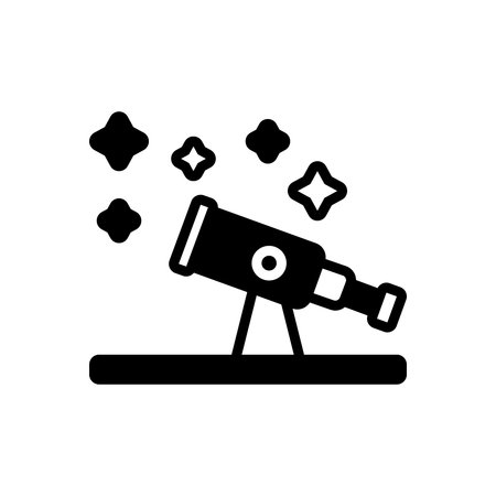 Icon for astronomy,telescopeのイラスト素材