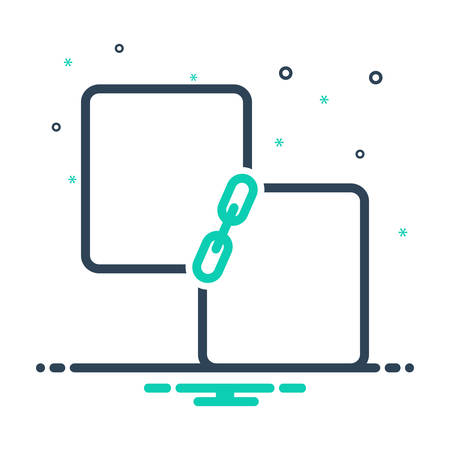 Link  building iconのイラスト素材