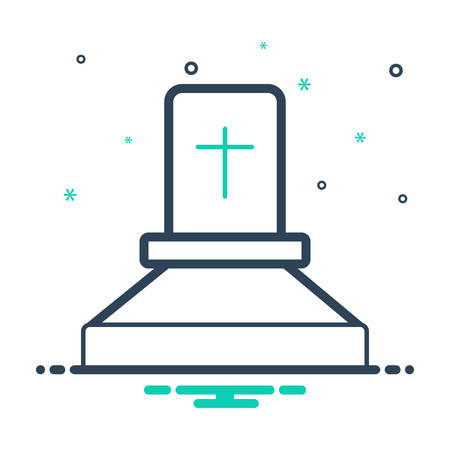 Gravestone iconのイラスト素材