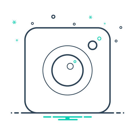 Camera app iconのイラスト素材
