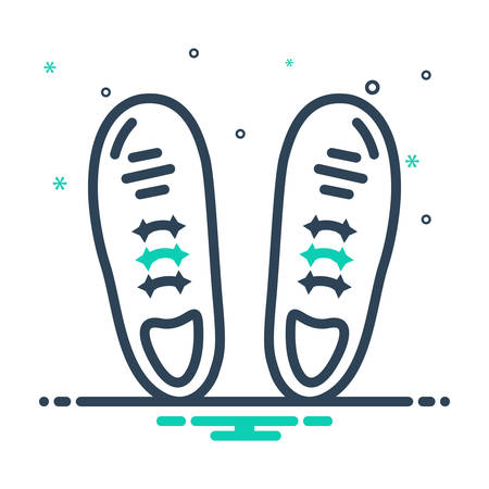 Icon for shoes,  sneakersのイラスト素材