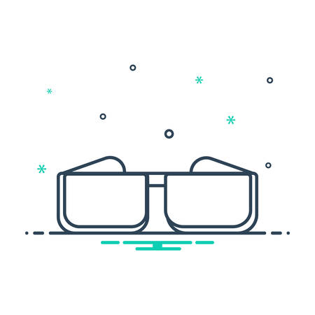 Icon for glasses,cinemaのイラスト素材