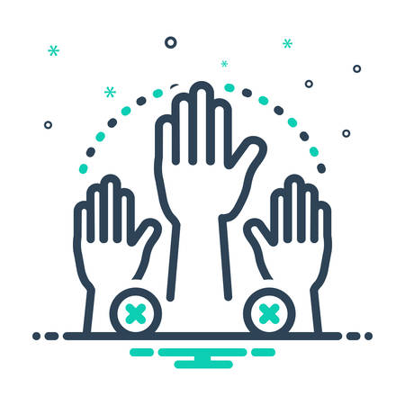 Icon for Absenteeism ,absentのイラスト素材