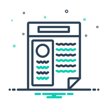 Icon for resume,applicationのイラスト素材