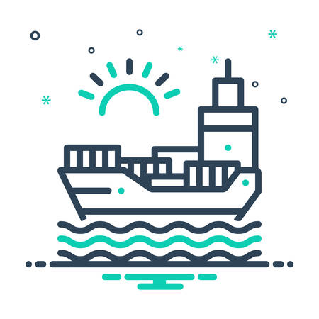 Icon for chartering,oceanのイラスト素材