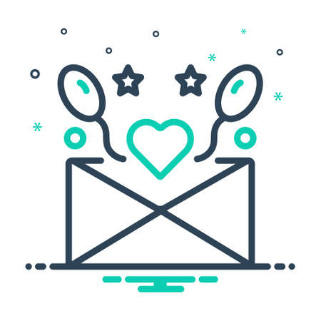 Icon for invitees,partyのイラスト素材