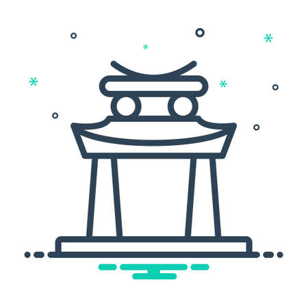 Icon for japan, buildingのイラスト素材