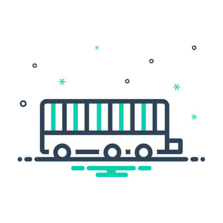 Icon for trailer,truckのイラスト素材