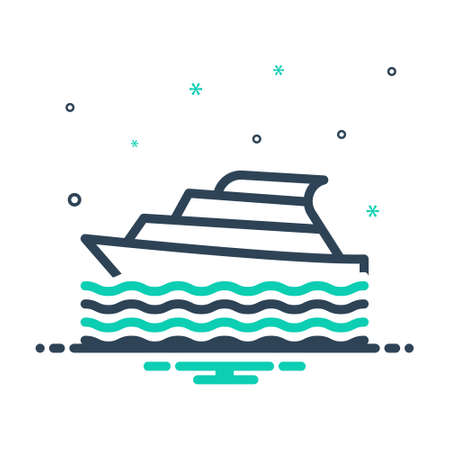 Icon for yacht,cruiseのイラスト素材