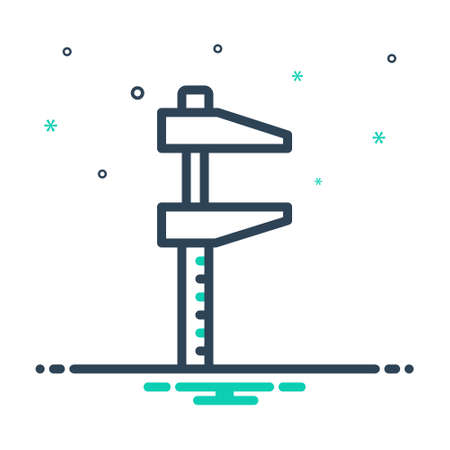 Icon for measuring accuracy, vernierのイラスト素材