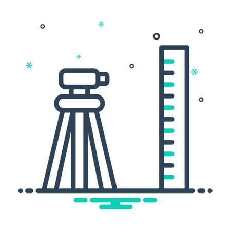 Icon for geodetic ,surveyorのイラスト素材