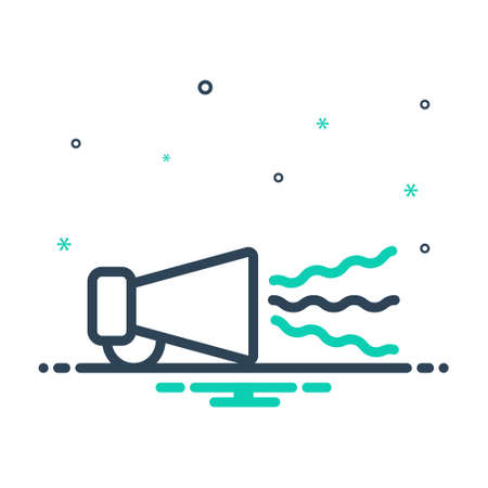 Icon for buzz marketing, advertのイラスト素材