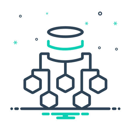 Icon for data flow chart,processのイラスト素材