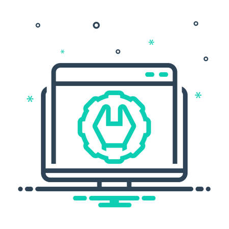 Icon for web optimization,websiteのイラスト素材