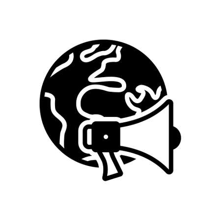 Icon for global advertisement ,advertisementのイラスト素材