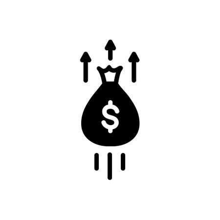Icon for growth,money bag,riches,pilesのイラスト素材