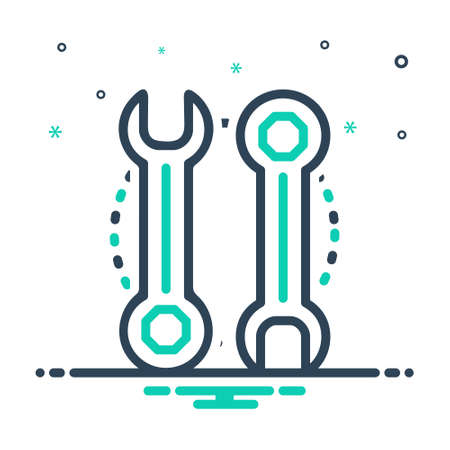 Icon for wrench,fixのイラスト素材