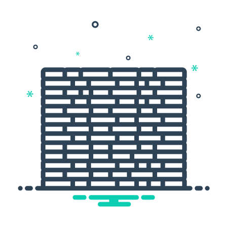 Icon for wall,barrierのイラスト素材