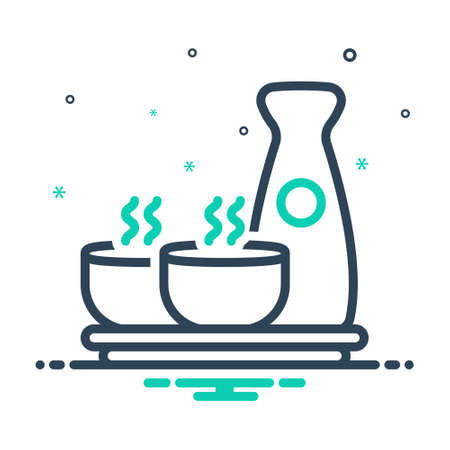 Icon for sake,beverageのイラスト素材
