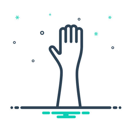 Icon for hand,palmのイラスト素材