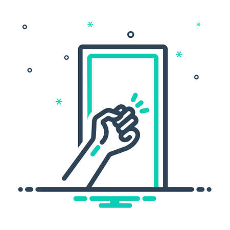 Icon for knock,rap,knockingのイラスト素材