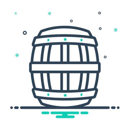 Icon for barrel,badgeのイラスト素材