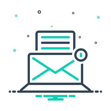 Icon for e mail,postの写真素材