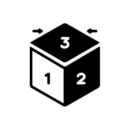 icon for third, diceのイラスト素材