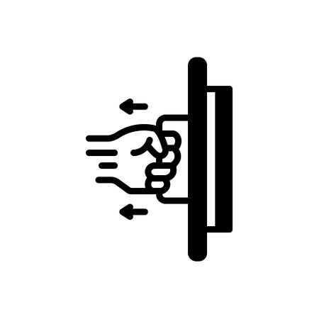 Icon for pull,doorのイラスト素材