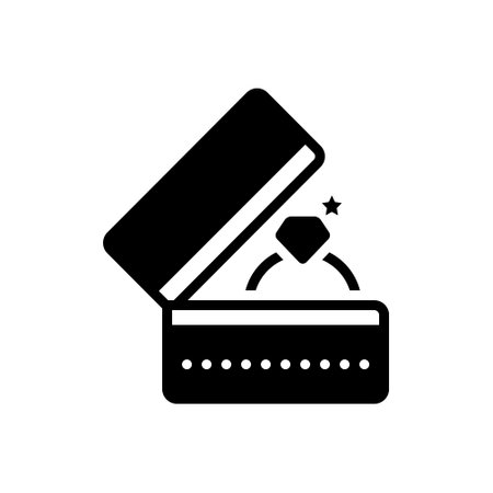 Icon for ring with box ,ringのイラスト素材