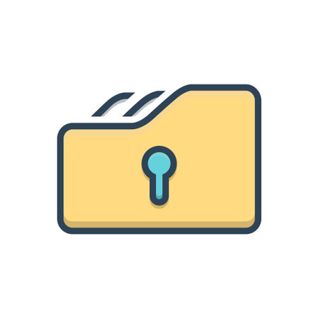 Illustration Data encryption  iconのイラスト素材