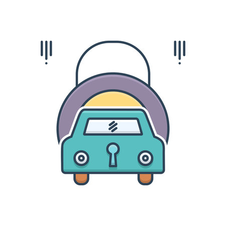 Illustration Auto insurance iconのイラスト素材