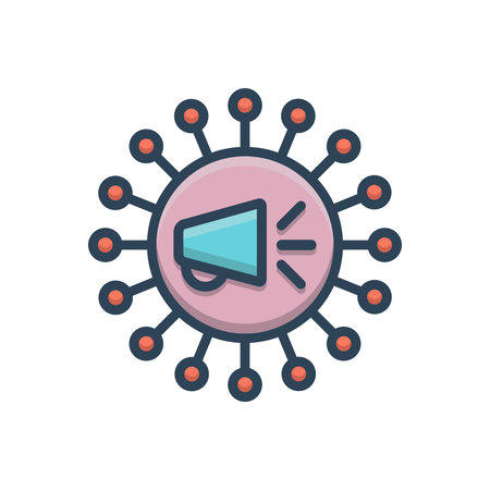 Illustration Viral marketing iconのイラスト素材