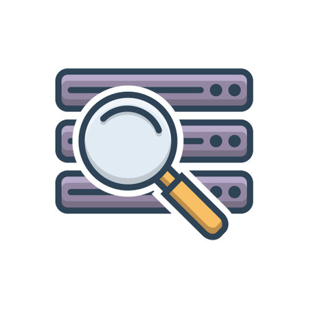 Data find iconのイラスト素材