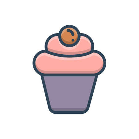 Cupcake iconのイラスト素材