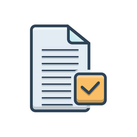 Approved iconの写真素材