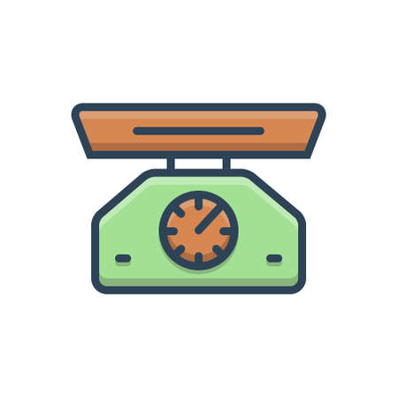 Weight scale iconのイラスト素材