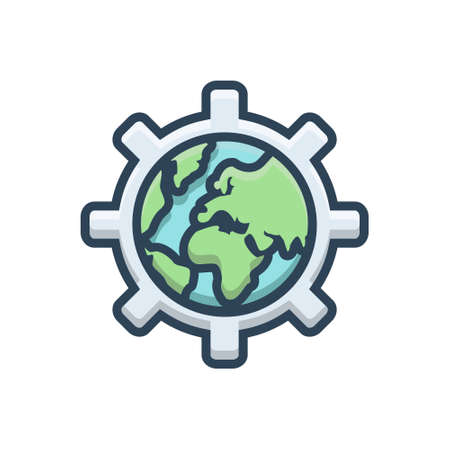 Globalization iconのイラスト素材