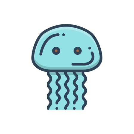 Icon for jelly, fishのイラスト素材