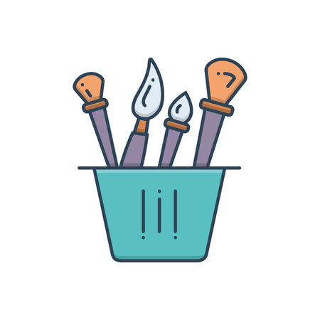 Icon for brushes ,creativityのイラスト素材