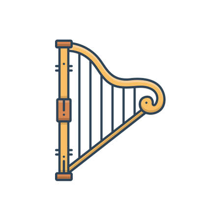 Icon for harp ,luteのイラスト素材