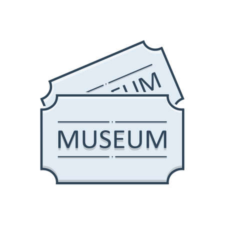 Museum tag iconのイラスト素材