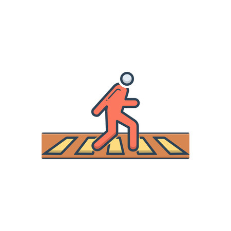 Zebra crossing iconのイラスト素材