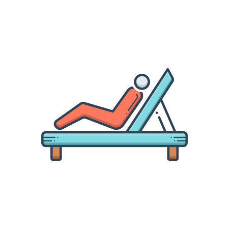 Resting chair iconのイラスト素材