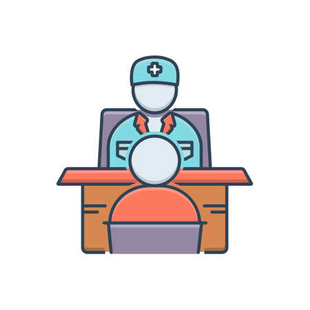 Ask a doctor iconのイラスト素材