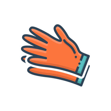 Icon for gloves , hand glovesの写真素材