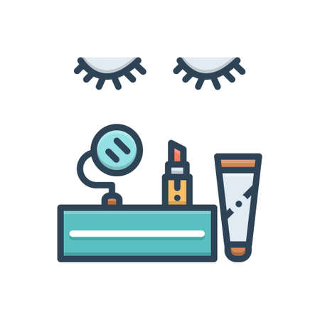 Icon for cosmetics,makeupの写真素材